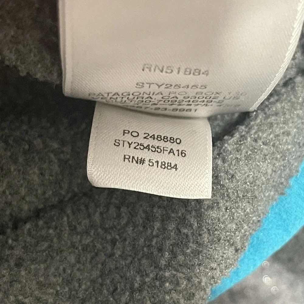 Vintage Patagonia Women's XS Synchilla Snap T Fleece‎ Pullover Gray blue 90s